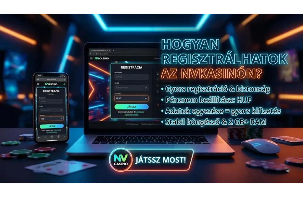 Hogyan regisztrálhatok az NVKasinón?